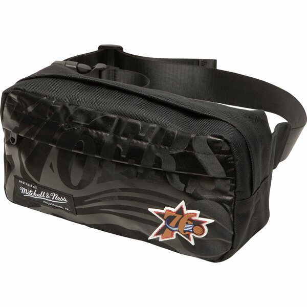 ミッチェル ネス レディース 財布 アクセサリー Philadelphia 76ers Mitchell Ness Women 039 s Hardwood Classics Fanny Pack Black