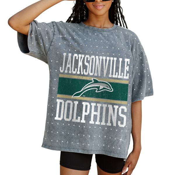 ゲームデイ レディース Tシャツ トップス JU Dolphins Gameday Couture Women's On the Ball Oversized TShirt Gray
