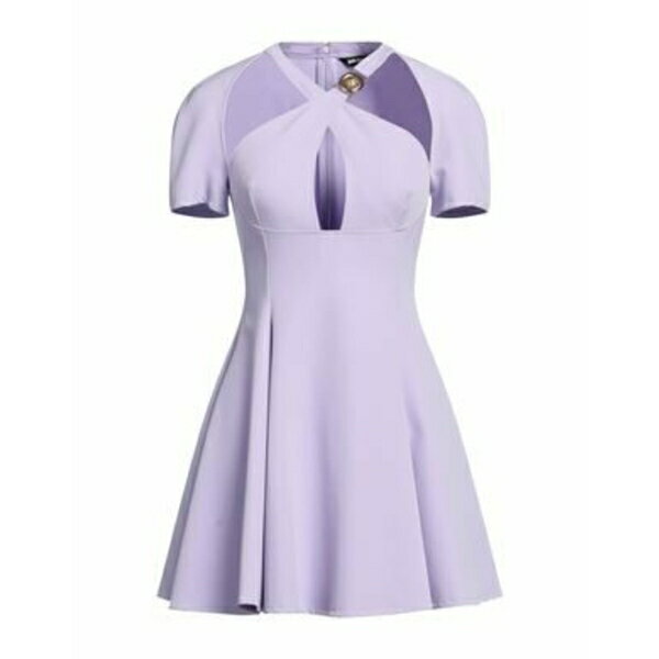 【送料無料】 ロベルトカヴァリ レディース ワンピース トップス Mini dresses Purple