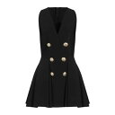 【送料無料】 バルマン レディース ワンピース トップス Mini dresses Black