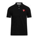 【送料無料】 コムデギャルソン メンズ ポロシャツ トップス Polo shirts Black