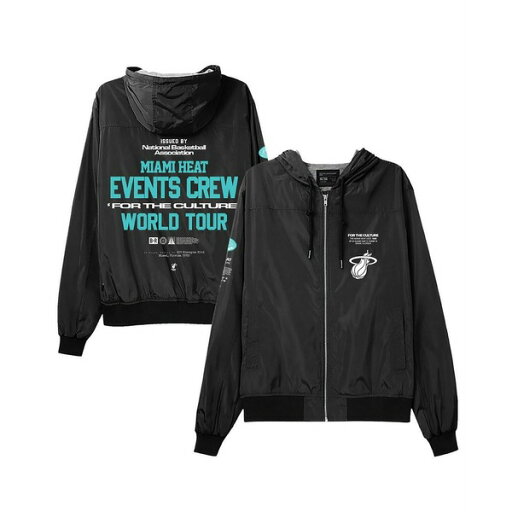 ミッチェル&ネス メンズ ジャケット&ブルゾン アウター Men's Black Miami Heat Crew Full-Zip Jacket Black ミッチェル&ネス メンズ ジャケット&ブルゾン アウター Men's Black Miami Heat Crew Full-Zip Jacket Black