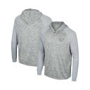 コロシアム メンズ パーカー・スウェットシャツ アウター Men's Gray Vanderbilt Commodores Cybernetic Raglan Quarter-Zip Hooded Top Gray(4)