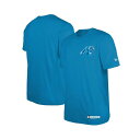 ニューエラ メンズ シャツ トップス Men's Blue Carolina Panthers 2024 NFL Training Camp T-Shirt Heather Blue