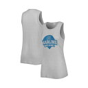 ソフト?アズ ア?グレープ レディース カットソー トップス Women's Gray Miami Marlins Tri-Blend Tank Top Gray(4)