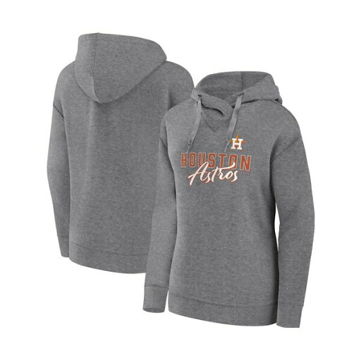 ファナティクス レディース パーカー・スウェットシャツ アウター Women's Heather Gray Houston Astros Script Favorite Lightweight Fitted Pullover Hoodie Heather Gray ファナティクス レディース パーカー・スウェットシャツ アウター Women's Heather Gray Houston Astros Script Favorite Lightweight Fitted Pullover Hoodie Heather Gray