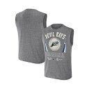 ファナティクス メンズ シャツ トップス Men's Darius Rucker Collection by Charcoal Tampa Bay Rays Muscle Tank Top Charcoal(4)