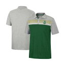コロシアム メンズ シャツ トップス Men's Green, Heathered Gray Colorado State Rams Caddie Polo Shirt Green, Heathered Gray(4)