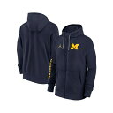 ジョーダン メンズ パーカー・スウェットシャツ アウター Men's Michigan Wolverines 2024 Sideline Full-Zip Ho...