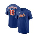 ナイキ メンズ シャツ トップス Men's Darryl Strawberry Royal New York Mets Fuse Name and Number T-shirt Royal