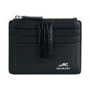マンシーニ レディース 財布 アクセサリー Women's Croco2 RFID Secure Card Case Wallet Black