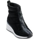 ダナ キャラン ニューヨーク レディース ブーツ シューズ Women's Parla Zip Up Wedge Winter Booties Black