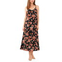 ヴィンスカムート レディース ワンピース トップス Women's Printed Sleeveless Maxi Dress Rich Black