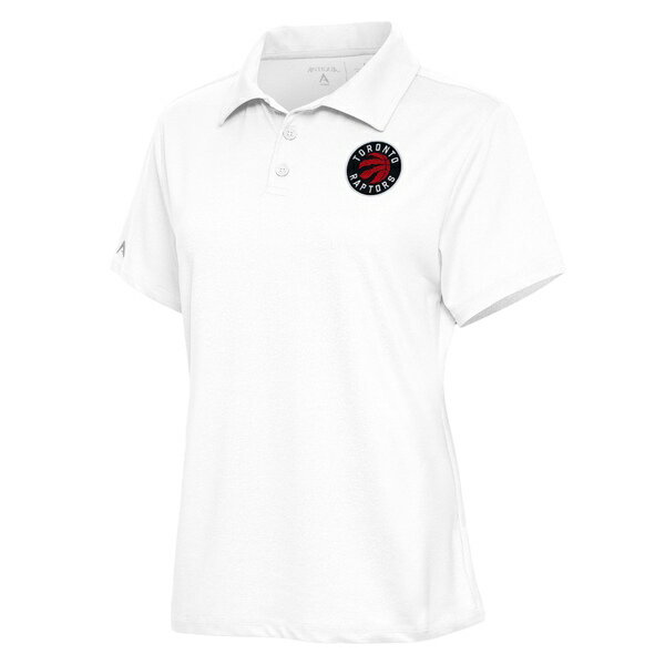 アンティグア レディース ポロシャツ トップス Toronto Raptors Antigua Women's Motivated Polo White