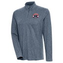 アンティグア レディース パーカー・スウェットシャツ アウター Washington Wizards Antigua Women's Confront QuarterZip Pullover Top Heather Navy