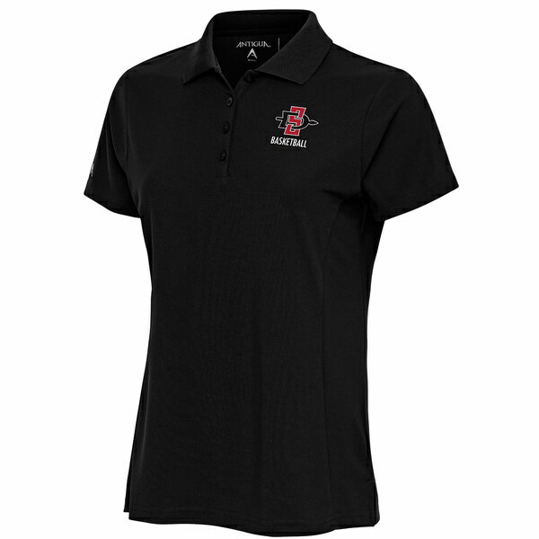 アンティグア レディース ポロシャツ トップス San Diego State Aztecs Antigua Women's Basketball Legacy Pique Polo Black