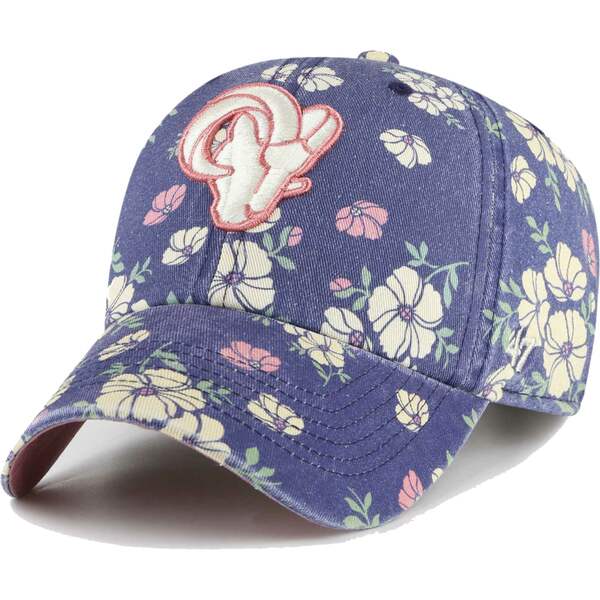 フォーティーセブン レディース 帽子 アクセサリー Los Angeles Rams '47 Women's Primrose Clean Up Adjustable Hat Navy