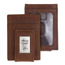 G[OEBO Y z ANZT[ Texas Tech Red Raiders Leather Front Pocket Wallet Brown