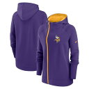 iCL fB[X p[J[EXEFbgVc AE^[ Minnesota Vikings Nike Women's Asymmetrical Raglan FullZip Hoodie Purple