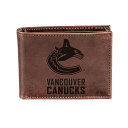 Go[O[G^[vCY Y z ANZT[ Vancouver Canucks Bifold Leather Wallet Brown