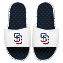 アイスライド メンズ サンダル シューズ San Diego Padres ISlide Americana Slide Sandals White/Navy