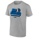 ファナティクス メンズ Tシャツ トップス Dallas Mavericks Fanatics Branded 2024 NBA Playoffs Defensive Stance TShirt Heather Gray