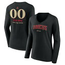 t@ieBNX fB[X TVc gbvX Arizona Diamondbacks Fanatics Branded Women's 2023 National League Champions Custom Name & Number Long Sleeve VNeck TShirt Black