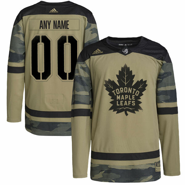 ǥ  ˥ե ȥåץ Toronto Maple Leafs adidas Logo Military Appreciation Team Authentic Custom Practice Jersey Camo