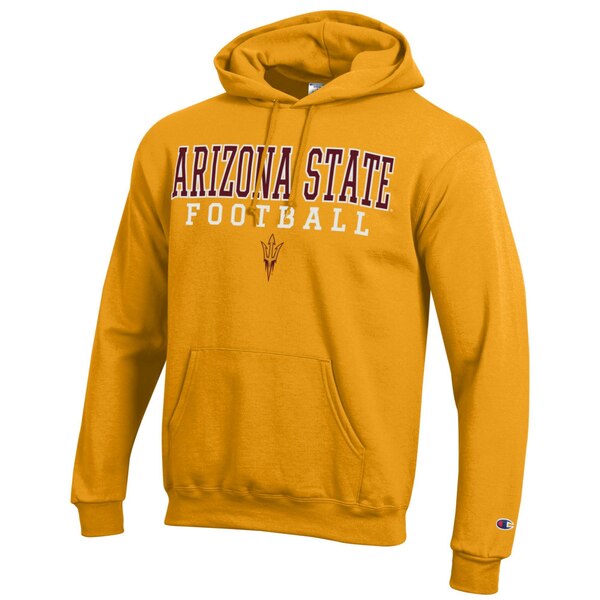 `sI Y p[J[EXEFbgVc AE^[ Arizona State Sun Devils Champion Football Stack Pullover Hoodie Gold