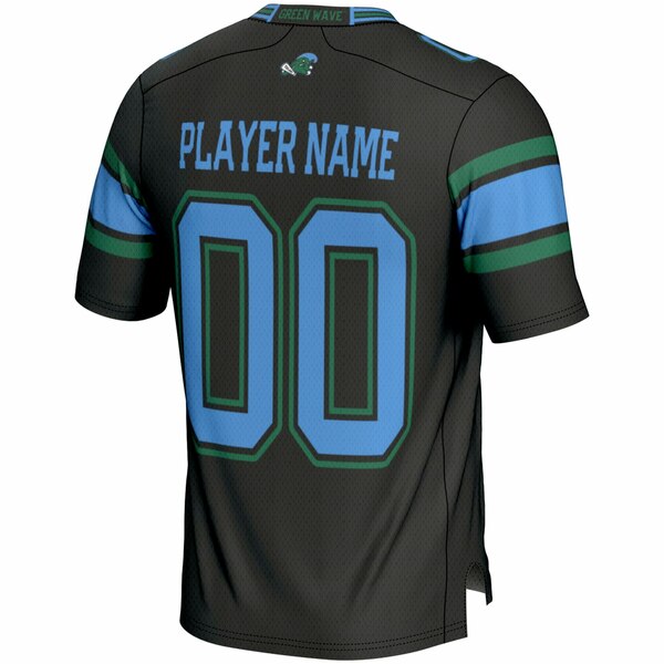 ゲームデイグレーツ メンズ ユニフォーム トップス Tulane Green Wave GameDay Greats NIL PickAPlayer Football Jersey Black 3