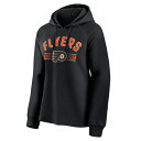 ファナティクス レディース パーカー・スウェットシャツ アウター Philadelphia Flyers Fanatics Branded Women's Perfect Play Raglan Pullover Hoodie Black