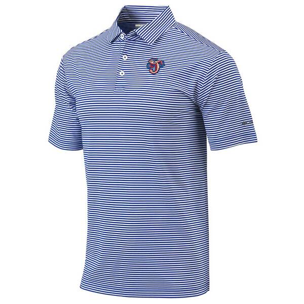 コロンビア ポロシャツ メンズ コロンビア メンズ ポロシャツ トップス Jacksonville Jumbo Shrimp Columbia OmniWick Club Invite Polo Blue