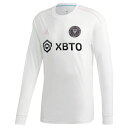 アディダス メンズ ユニフォーム トップス David Beckham Inter Miami CF adidas 2020 Primary Long Sleeve Replica Jersey White