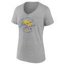 ファナティクス レディース Tシャツ トップス Los Angeles Rams Fanatics Branded Women 039 s Defensive Stand VNeck TShirt Gray