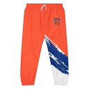 ~b`F&lX Y JWApc {gX New York Knicks Mitchell & Ness Paintbrush WarmUp Pants Orange