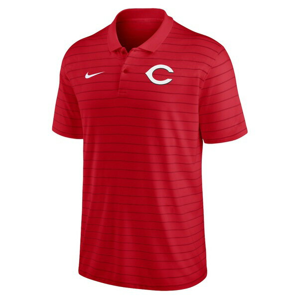 iCL Y |Vc gbvX Cincinnati Reds Nike Authentic Collection Victory Striped Performance Polo Red