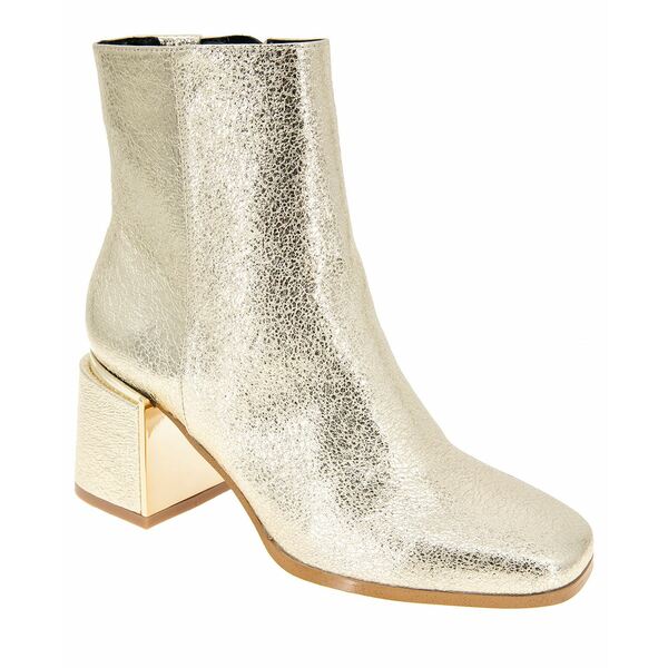 BCBジェネレーション レディース ワンピース トップス Women's Sandra Square Toe Dress Bootie Platino Crinkle Metallic