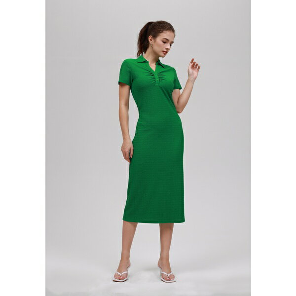 イーブン アンド オド レディース ワンピース トップス Jersey dress - dark green