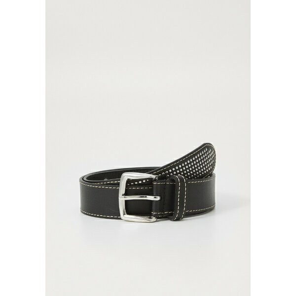 ピンコ レディース ベルト アクセサリー BELT VITELLO BORCHIE - Belt - limo black/brushed silver