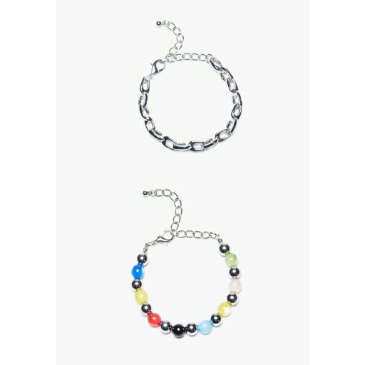 ユアターン メンズ ブレスレット・バングル・アンクレット アクセサリー UNISEX - Bracelet - silver-coloured,multi-coloured ユアターン メンズ ブレスレット・バングル・アンクレット アクセサリー UNISEX - Bracelet - silver-coloured,multi-coloured