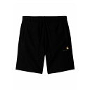 カーハート メンズ サンダル シューズ AMERICAN SCRIPT - Swimming shorts - black