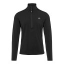 【送料無料】 ジェイリンドバーグゴルフ メンズ ニット&セーター アウター Luke Mid Layer Zip Top Mens Black