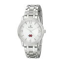 uo Y rv ANZT[ Nicholls State Colonels Bulova Stainless Steel Quartz Watch Silver