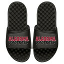 楽天astyアイスライド メンズ サンダル シューズ Alabama Crimson Tide ISlide Football Stacked Slide Sandals Black