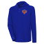 ƥ  ѡåȥ  New York Knicks Antigua Strong Hold Long Sleeve Henley Hoodie TShirt Royal