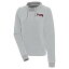 ƥ ǥ ѡåȥ  Atlanta Braves Antigua Women's Axe Bunker TriBlend Pullover Hoodie Gray/White