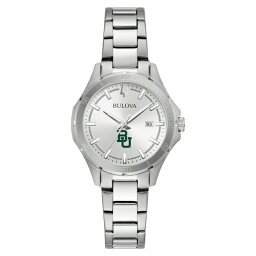 ブロバ レディース 腕時計 アクセサリー Baylor Bears Bulova Women's Stainless Steel Classic Sport Watch Silver