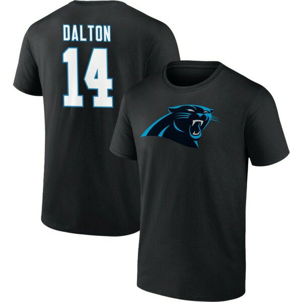 եʥƥ  T ȥåץ Carolina Panthers Fanatics Branded Team Authentic Personalized Name & Number TShirt Black