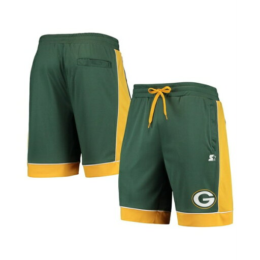 スターター メンズ カジュアルパンツ ボトムス Men's Green, Gold Green Bay Packers Fan Favorite Fashion Shorts Green, Gold スターター メンズ カジュアルパンツ ボトムス Men's Green, Gold Green Bay Packers Fan Favorite Fashion Shorts Green, Gold