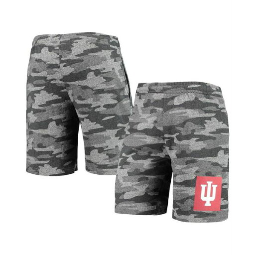 コンセプトスポーツ メンズ カジュアルパンツ ボトムス Men's Charcoal, Gray Indiana Hoosiers Camo Backup Terry Jam Lounge Shorts Charcoal, Gray コンセプトスポーツ メンズ カジュアルパンツ ボトムス Men's Charcoal, Gray Indiana Hoosiers Camo Backup Terry Jam Lounge Shorts Charcoal, Gray